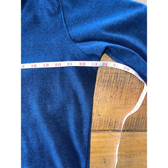 Mens Hart Schaffner Marx‎ Navy Blue Cotton Long Sleeve Quarter Zip Pullover L - Picture 6 of 7